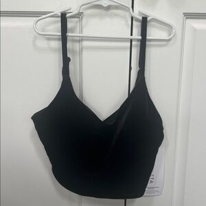 Athleta Elation V Neck Velvet Crop A-C